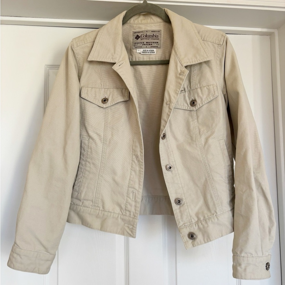 EUC Columbia Women's Cream Jacket in Size Small - Picture 3 of 9